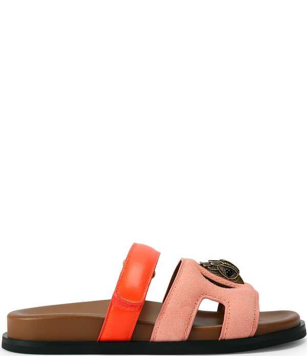 カートジェイガーロンドン レディース シューズ パンプス カットアウト サンダル スエード Kurt Geiger London Eagle Cut Out Suede Slide Sandals Open Pink ピンク
