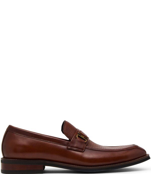 スティーブ マデン メンズ シューズ スリッポン・ローファー レザー Steve Madden Mens Amboy Leather Bit Hardware Dress Loafers Tan タン