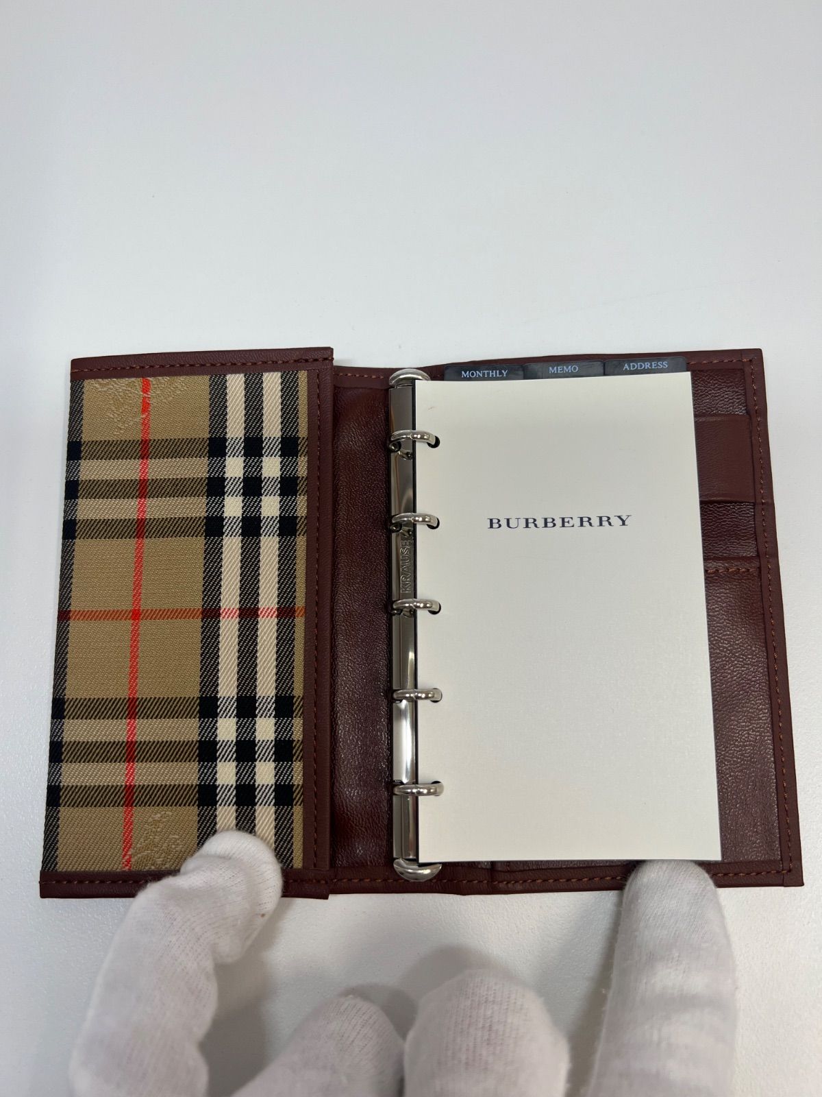Burberry バーバリー チェック柄 システム手帳 - メルカリ