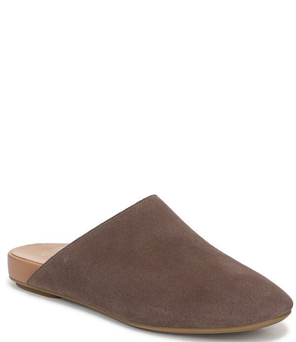 バイオニック レディース シューズ パンプスエード Vionic Opal Suede Mules Driftwood