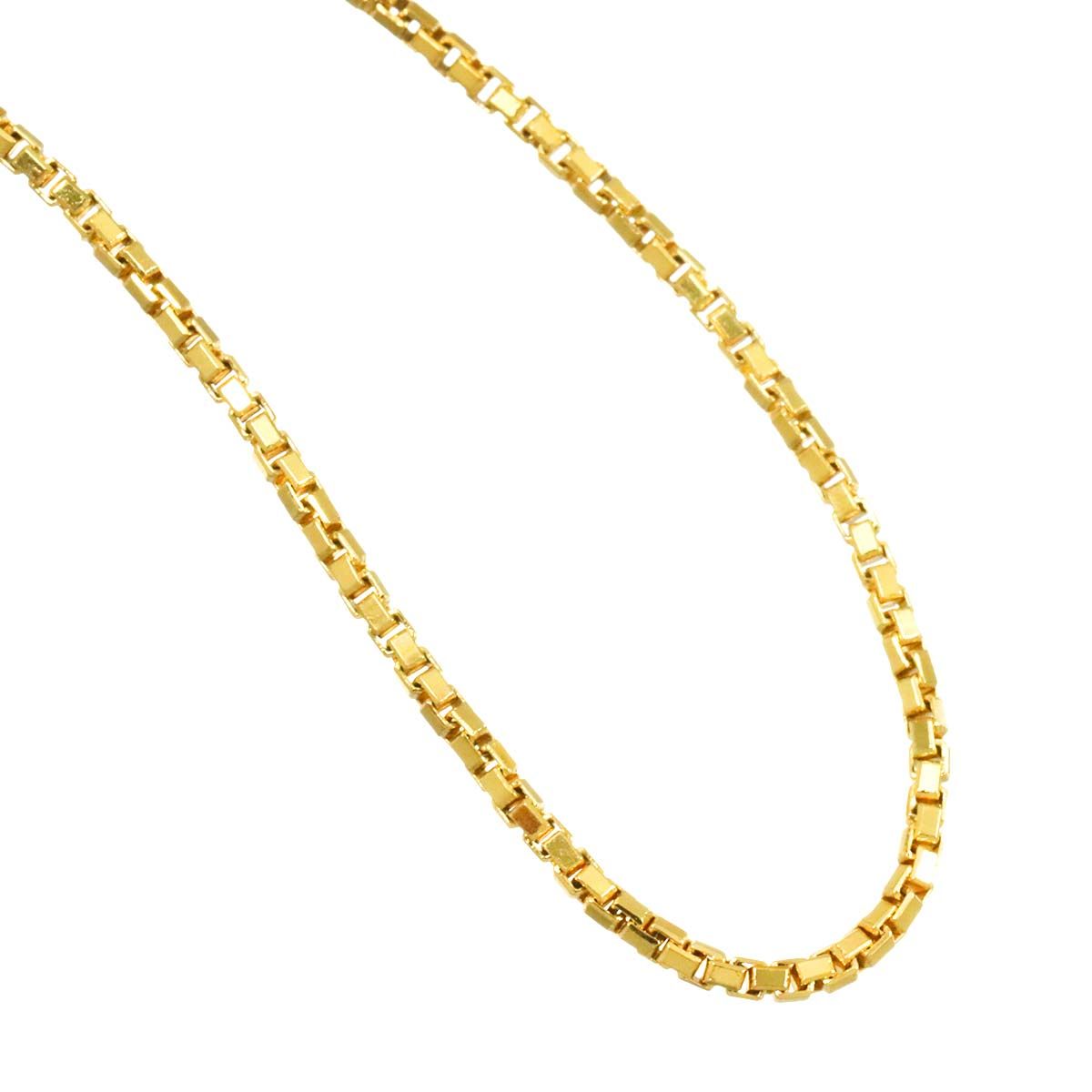 K18 YG ベネチアン ネックレス 40.5cm イエローゴールド 750 Necklace 