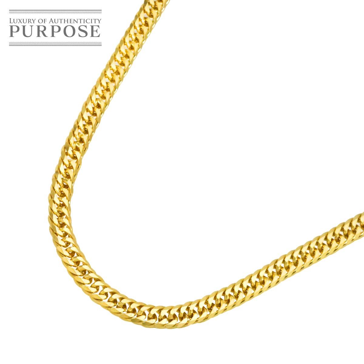 K18 喜平 ネックレス 60cm 6面ダブル 43.8g 幅4.8mm イエローゴールド 750 キヘイ kihei necklace 90325927