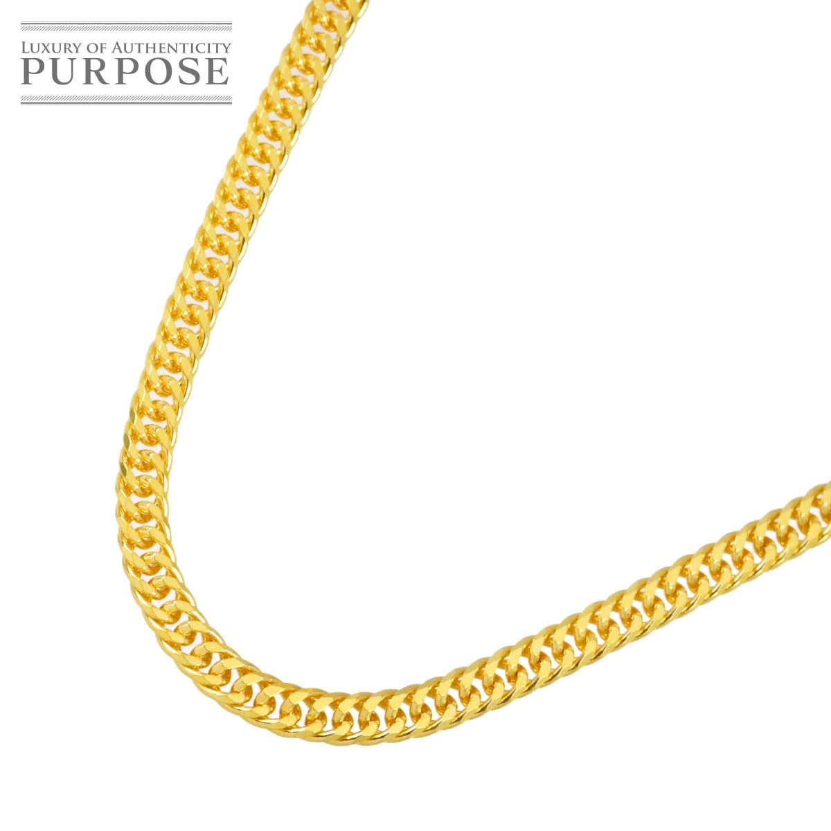 新品 未使用 K24 喜平 ネックレス 50cm 6面ダブル 20.4g 幅3.2mm イエローゴールド 999 キヘイ kihei necklace 90326798