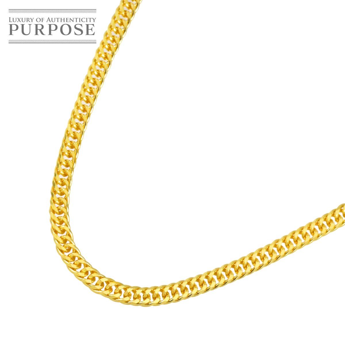 新品 未使用 K24 喜平 ネックレス 45cm 6面ダブル 17.9g 幅3.2mm イエローゴールド 999 キヘイ kihei necklace 90326799