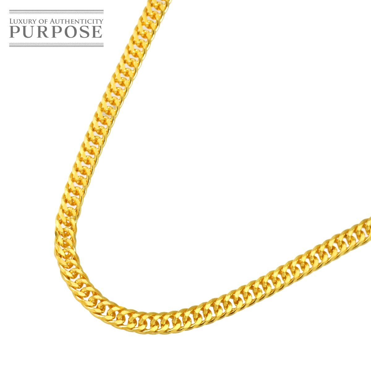 新品 未使用 K24 喜平 ネックレス 45cm 6面ダブル 17.9g 幅3.2mm イエローゴールド 999 キヘイ kihei necklace 90326800