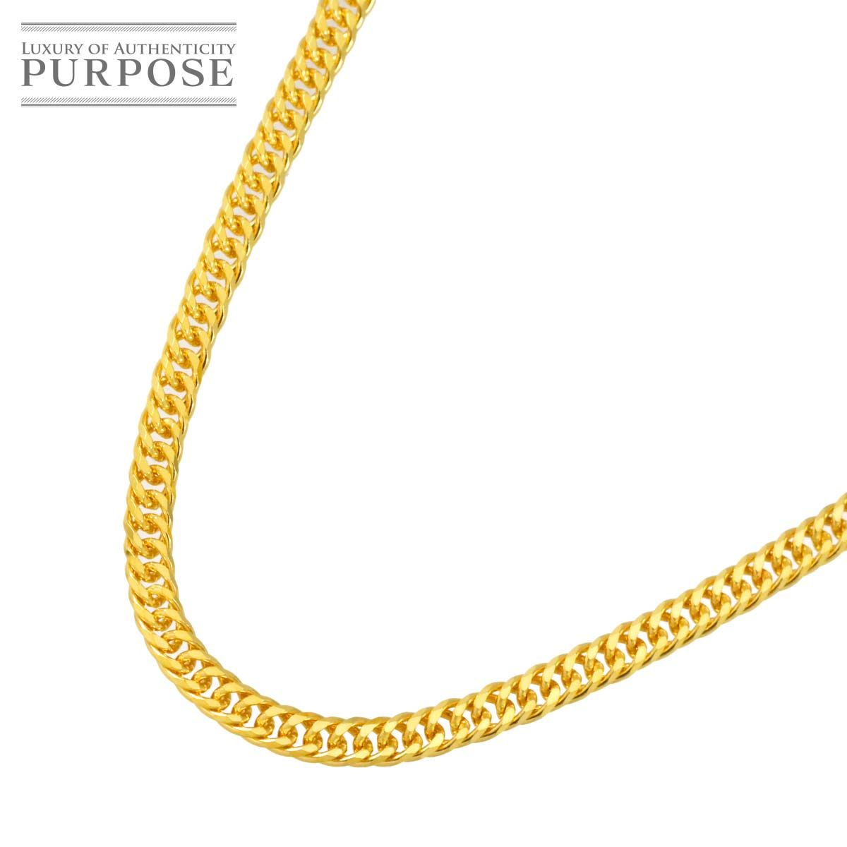 新品 未使用 K24 喜平 ネックレス 45cm 6面ダブル 17.9g 幅3.2mm イエローゴールド 999 キヘイ kihei necklace 90326801