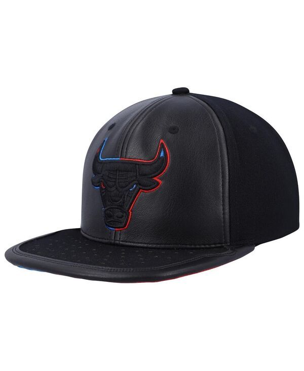 ミッチェルネス メンズ アクセサリー 帽子 Mitchell Ness Mens Black Chicago Bulls Day One Snapback Hat Black ブラック