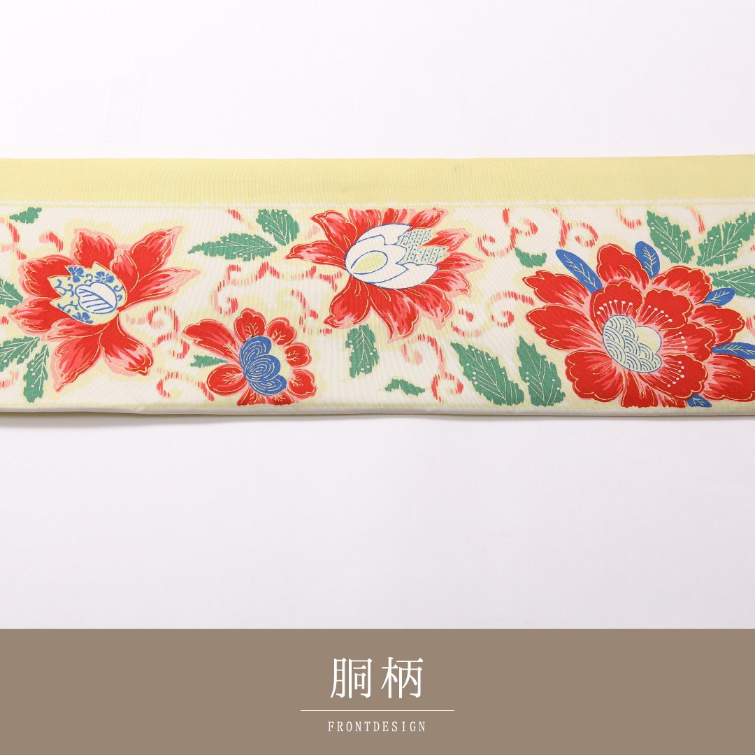 特価！アンティーク 九寸名古屋帯 Cランク 帯丈340cm 正絹 全通 名古屋