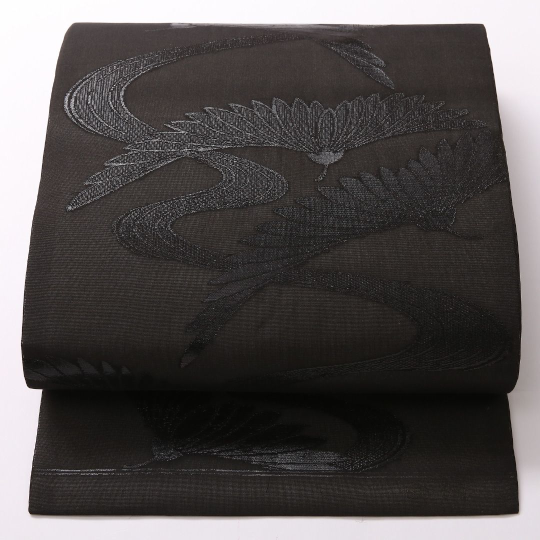 お買い得品！未使用品 九寸名古屋帯 （夏帯） Nランク 帯丈356cm 正絹
