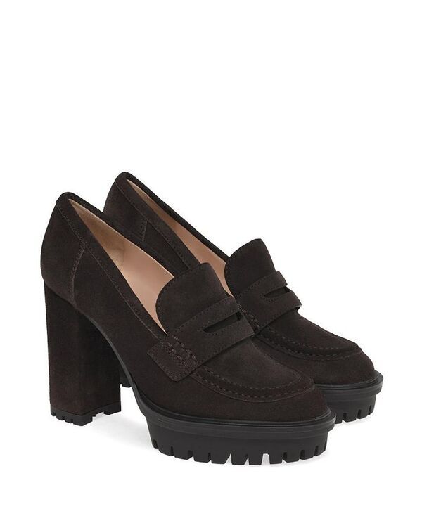 ジャンヴィト ロッシ レディース シューズ パンプス Gianvito Rossi Womens Barry Mocassin Pumps Brown Suede ブラウン