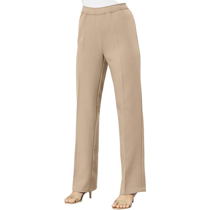 ロアマンズ レディース ボトムス カジュアルパンツ ワイドレッグ プラスサイズ プチ Roamans Womens Plusize Petite Plusize Wide Leg Bend Over Pant New Khaki カーキ