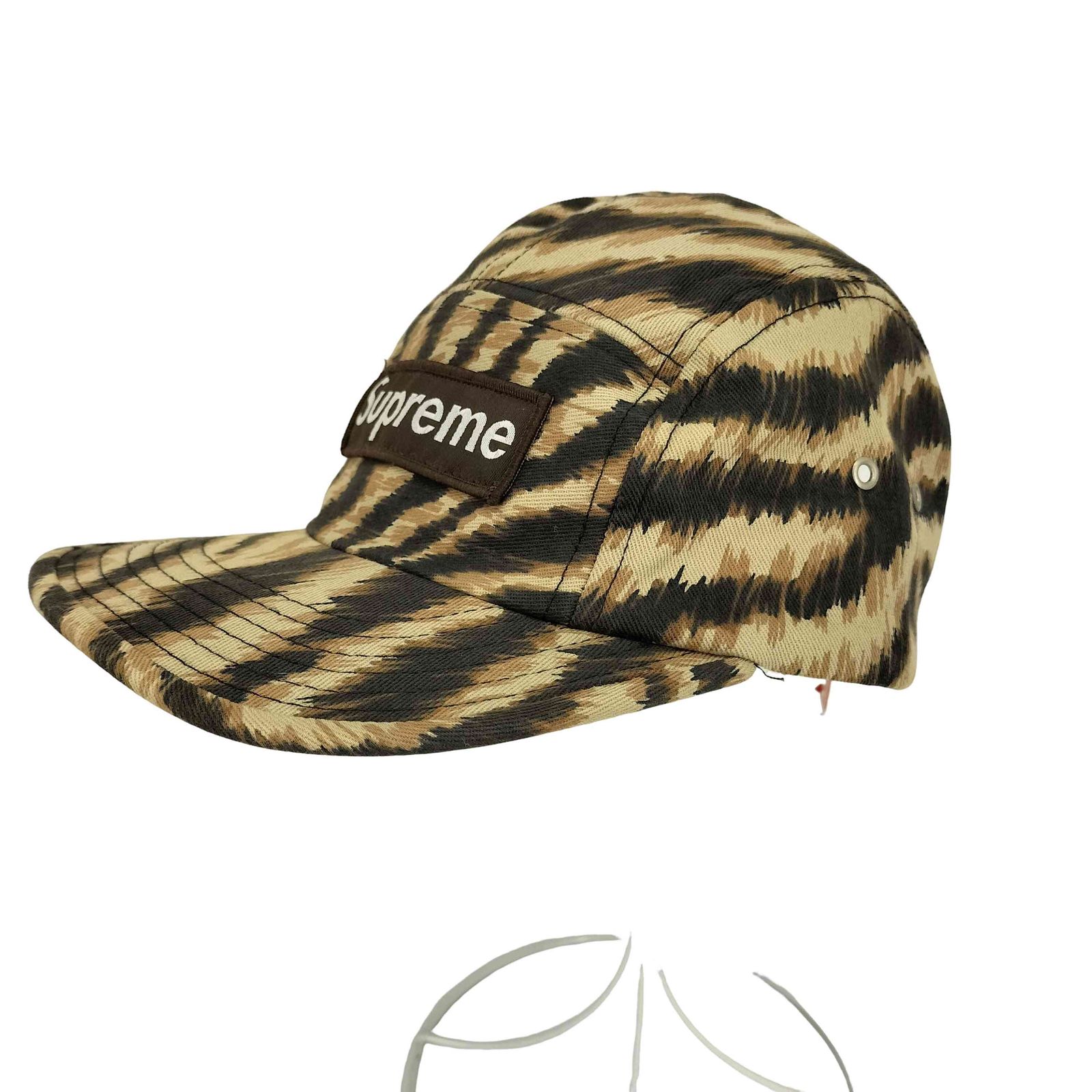 シュプリーム Supreme Tigerstripe Camp Cap メンズ ONE SIZE