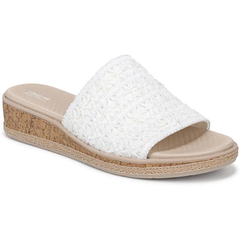 ライフストライド レディース シューズ サンダル LifeStride Breezy Womenslide Sandals Bright White ホワイト