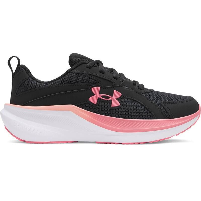 アンダーアーマー レディース シューズ スニーカー Under Armour Charged Assert 11 Womens Running Shoes Black Pink ブラック