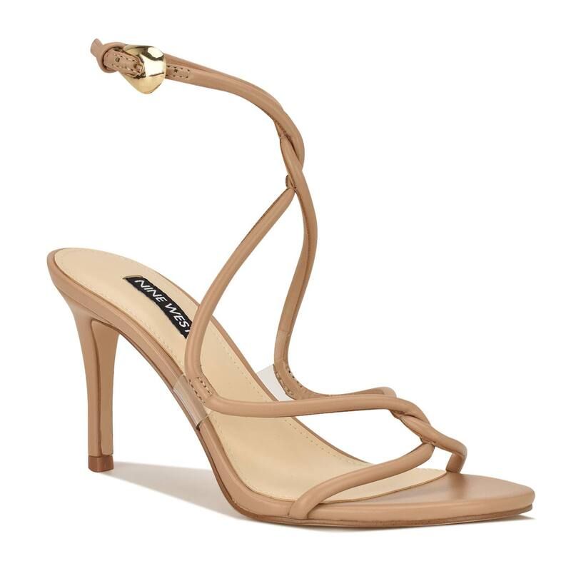 ナインウェスト レディース シューズ パンプス ヒール Nine West Emerila Womenstrappy Stiletto Heels Natural Clear