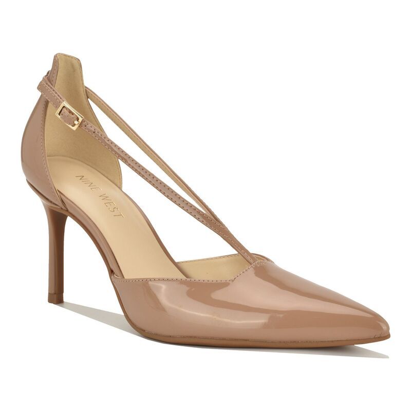 ナインウェスト レディース シューズ パンプス ヒール Nine West Condea Womens Pointy Toe Stiletto Heel Dress Pumps Light Natural Patent