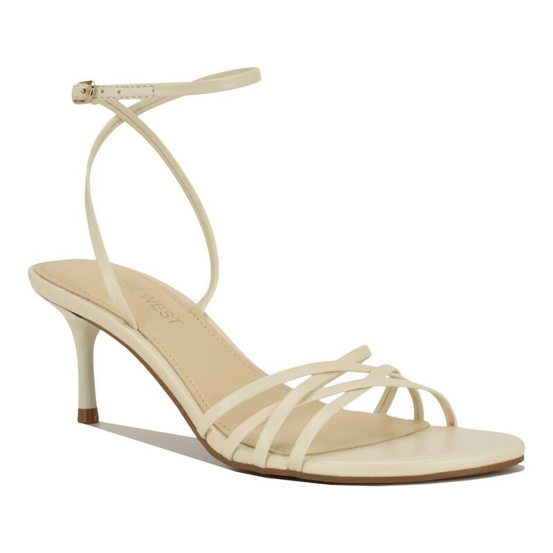 ナインウェスト レディース シューズ パンプス サンダル ヒール Nine West Gillie Womenstrappy Stiletto Heel Dressandals Cream クリーム