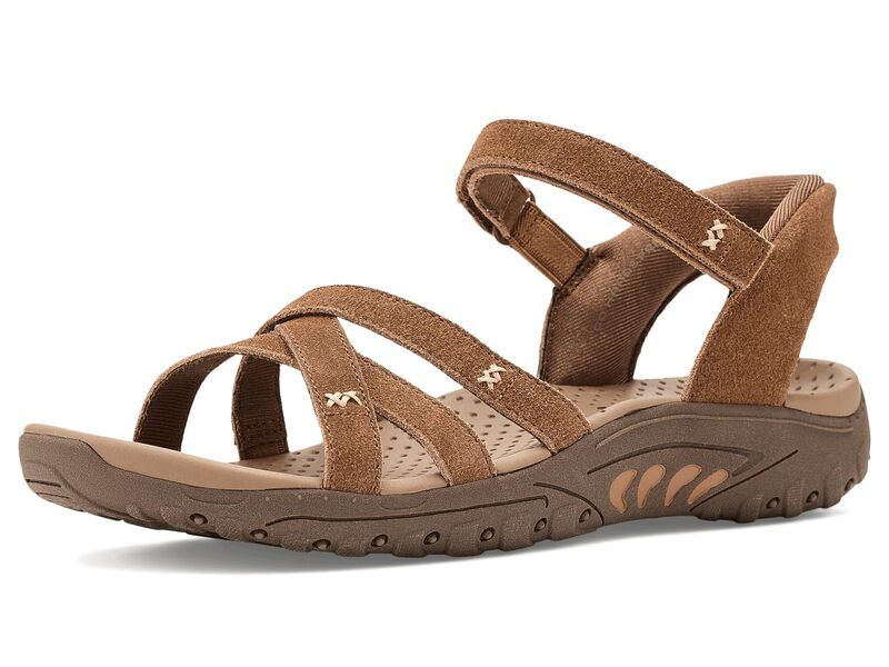 スケッチャーズ レディース シューズ サンダル SKECHERS Reggae Natural Poise Hands Free SlipIns Tan タン