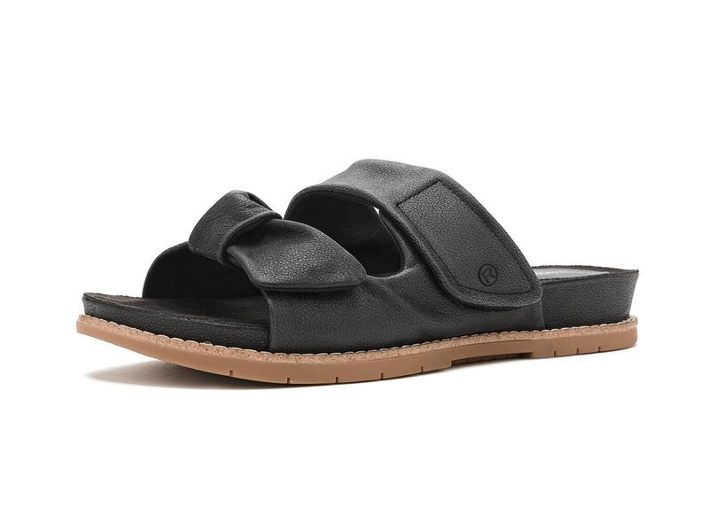 ロックポート レディース シューズ サンダル Rockport Zova Black Leather ブラック