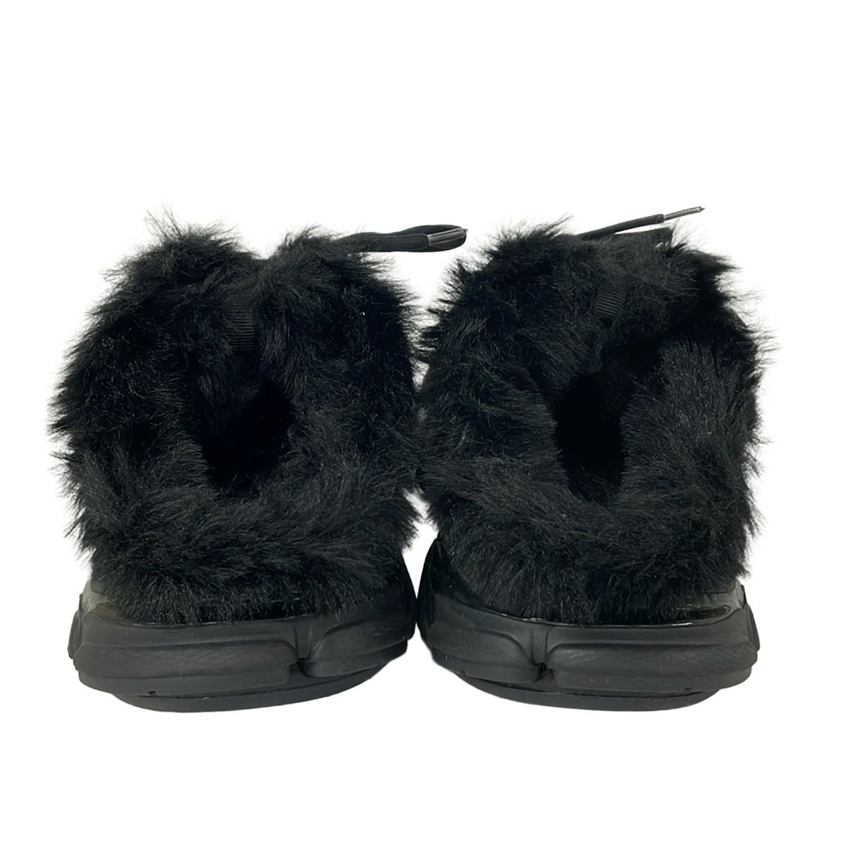 BALENCIAGA(バレンシアガ) サンダル 27.5 メンズ - 黒 フェイクファー