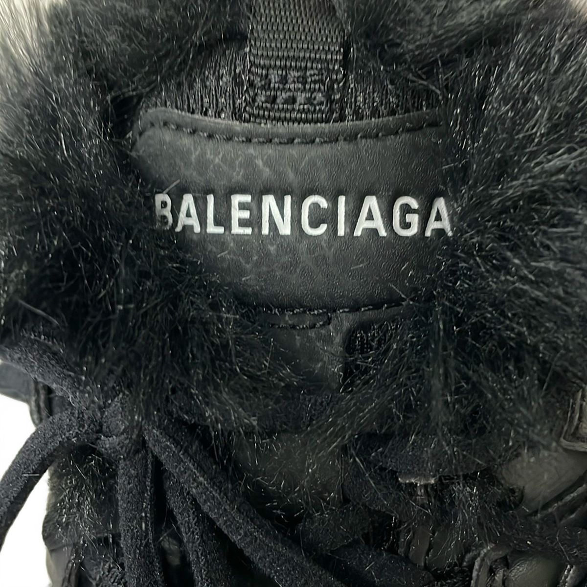 BALENCIAGA(バレンシアガ) サンダル 27.5 メンズ - 黒 フェイクファー