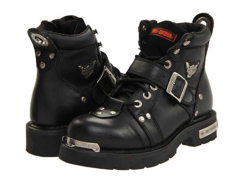 ハーレーダビッドソン メンズ シューズ ブーツ・レインブーツ HarleyDavidson Brake Buckle Black ブラック