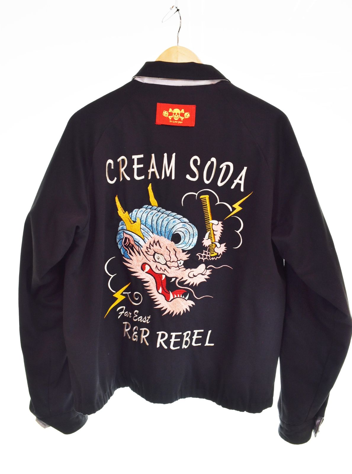 【希少美品】クリームソーダ　リバーシブルブルゾン【リーゼントドラゴン】 クリームソーダ CREAM SODA リーゼントドラゴン リバーシブル 刺繍