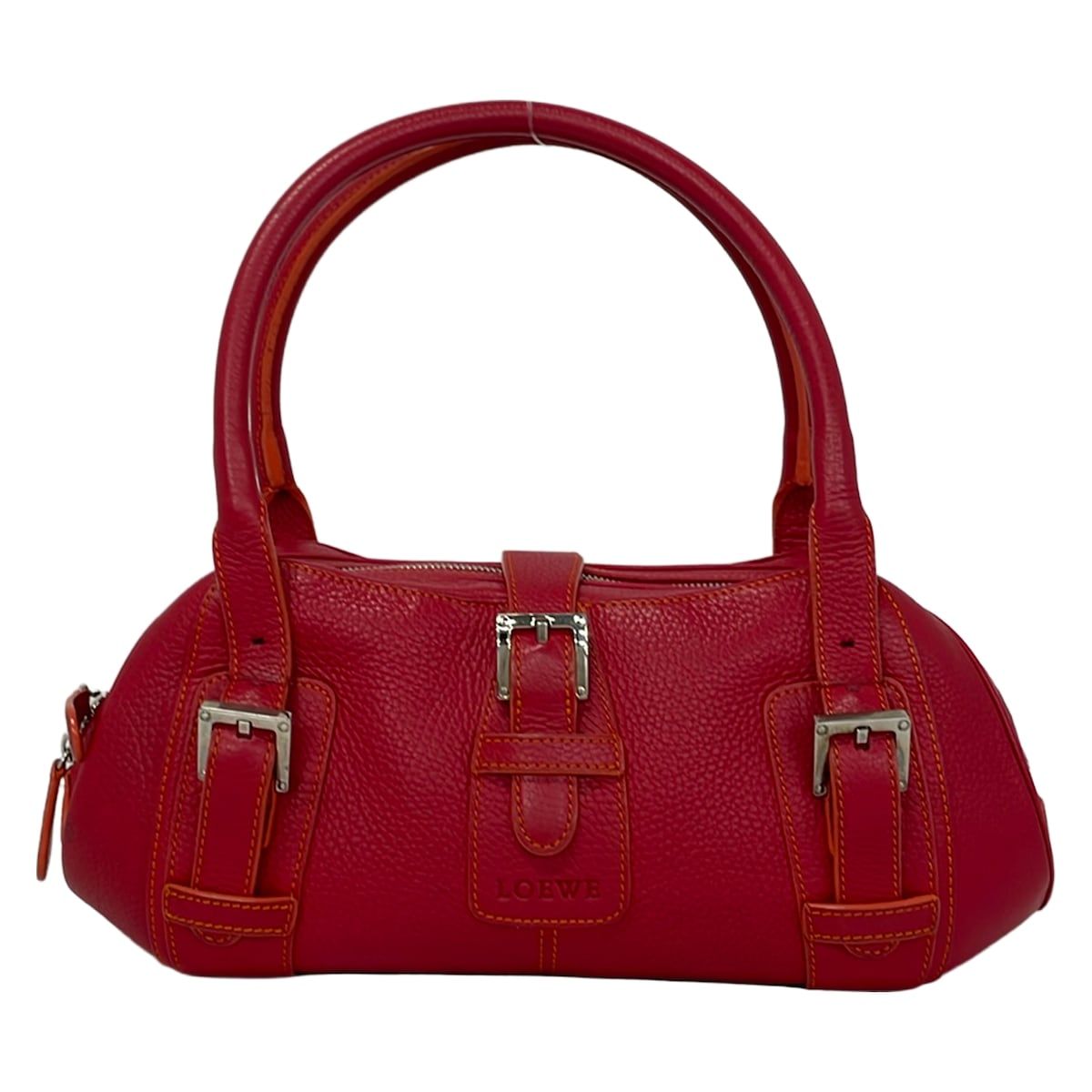 LOEWE(ロエベ) ハンドバッグ センダ レッド レザー - メルカリ