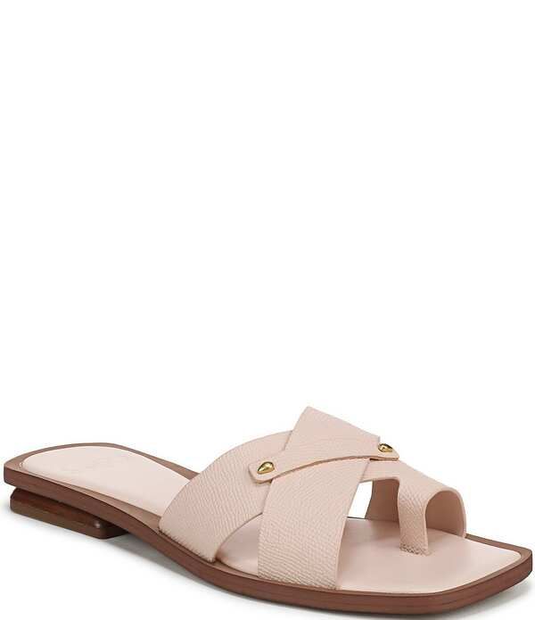 フランコサルト レディース シューズ サンダル レザー Sarto by Franco Sarto Etta Lizard Embossed Leather Toe Loop Flat Sandals Blush ブラッシュ