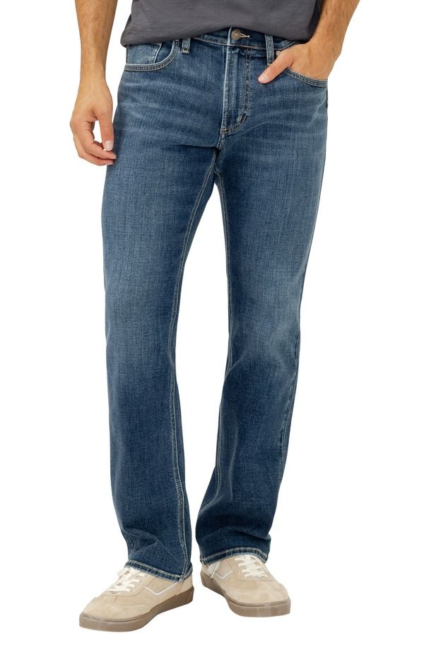 シルバー ジーンズ メンズ ボトムス デニムパンツ ブーツカット ブーツ Silver Jeans Co Jace Slim Bootcut Jeans Tate