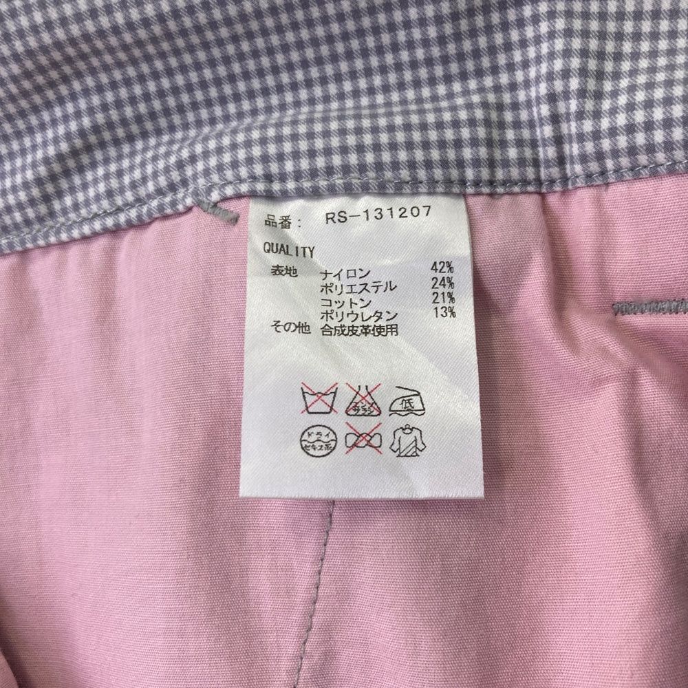 サイズ：6 RUSSELUNO ラッセルノ ストレッチパンツ チェック柄 グレー