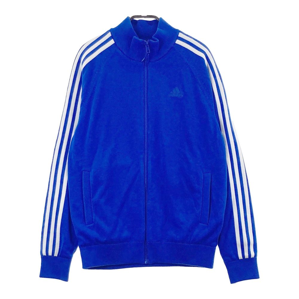 サイズ：L ADIDAS GOLF アディダスゴルフ FS6930 長袖 ニット ジップジャケット 裏地付 ブルー系 [240101688499] ゴルフウェア メンズ ストスト