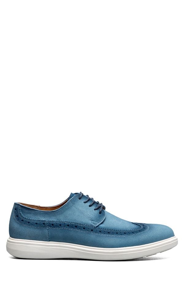 ステイシーアダムス メンズ シューズ オックスフォード ウィングチップ Stacy Adams Trudell Wingtip Oxford Light Blue ブルー