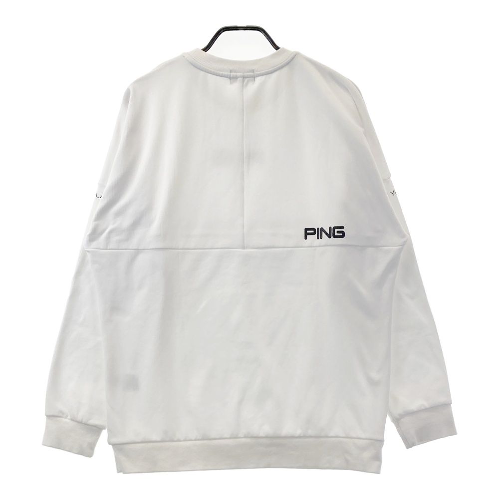 【新品】PING 長袖シャツ LL ホワイト サイズ：LL PING ピン 長袖プルオーバー ホワイト系 [240101693670
