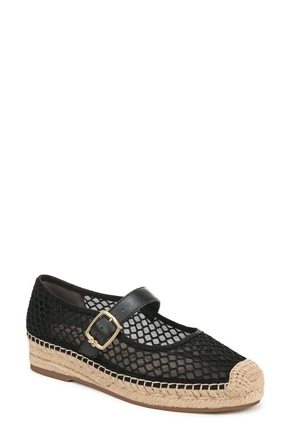 サムエデルマン レディース シューズ サンダル プラットフォーム メッシュ Sam Edelman Mackiemesh Mary Jane Platform Espadrille Black ブラック