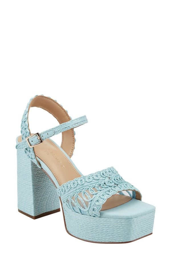 マーク・フィッシャー レディース シューズ ヒール プラットフォーム サンダル アンクル Marc Fisher LTD Chayse Ankle Straplatform Sandalight Blue ブルー 33,670円