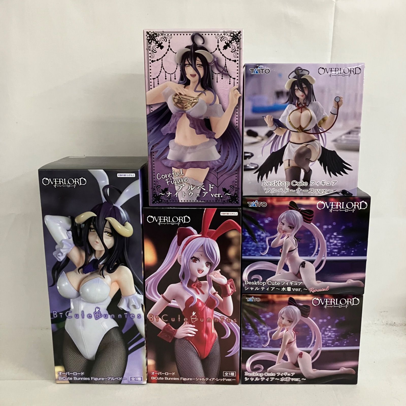 未開封 オーバーロード BiCute Bunnies Figure 他 アルベド シャル