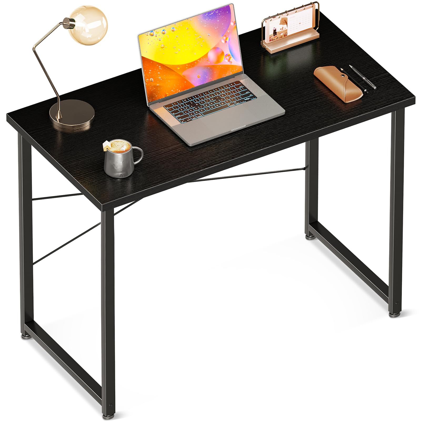 ODK デスク 机 pcデスク 幅80cm ゲーミングデスク パソコンデスク シンプルデスク ?子 小さい computer desk 学習机 コンパクト ??? 在宅ワーク おしゃれ 組立簡単 黒いｍａ