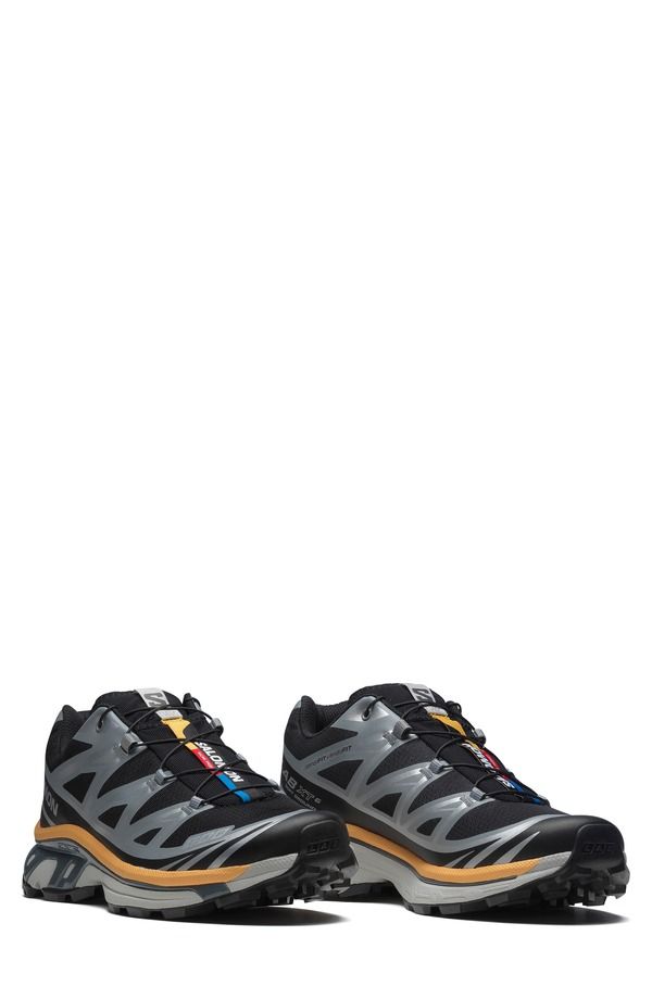 サロモン レディース シューズ スニーカー Salomon Gender Inclusive XT6 Sneaker Black Silver Warm Apricot ブラック