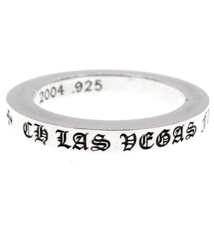 クロムハーツ CHROME HEARTS 【 3mm SPACER LAS VEGAS 】 3mm スペーサー ラスベガス 限定 シルバー リング 50141