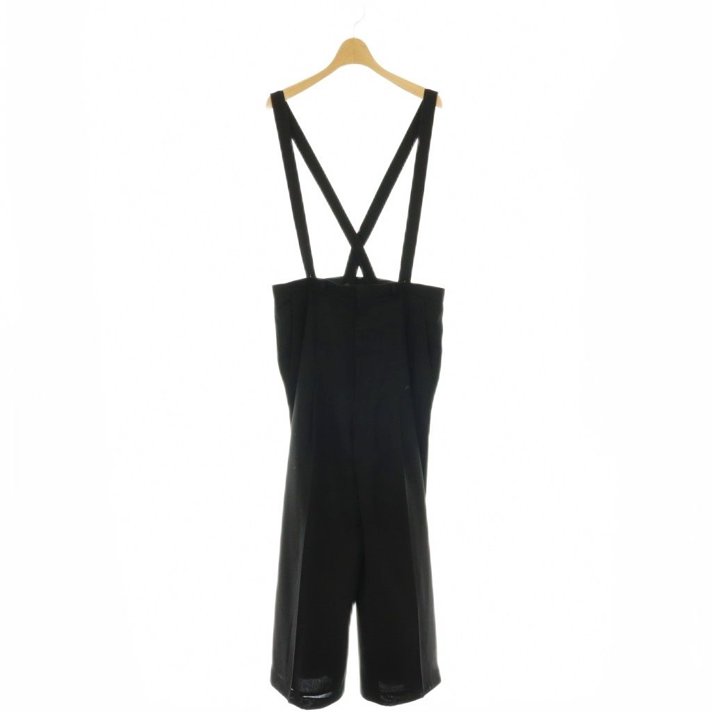 ロワン loin. Suspender Pants パンツ ワイド サスペンダー付き 36 ブラック /HK ■OS