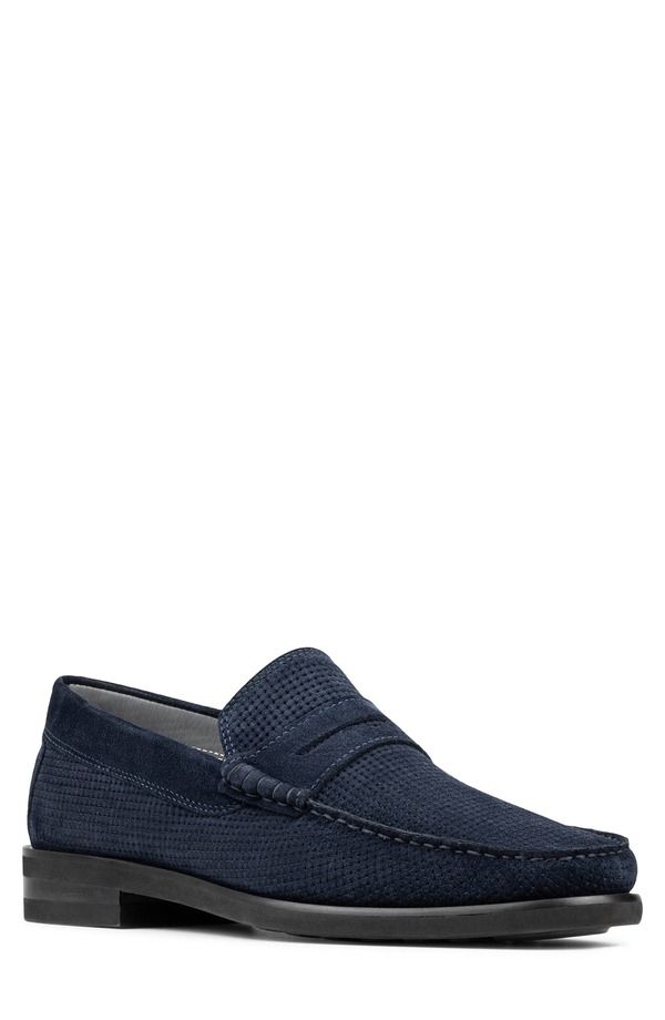ドナルドプリネール メンズ シューズ スリッポン・ローファー Donald Pliner Darian Penny Loafer Indigo インディゴ