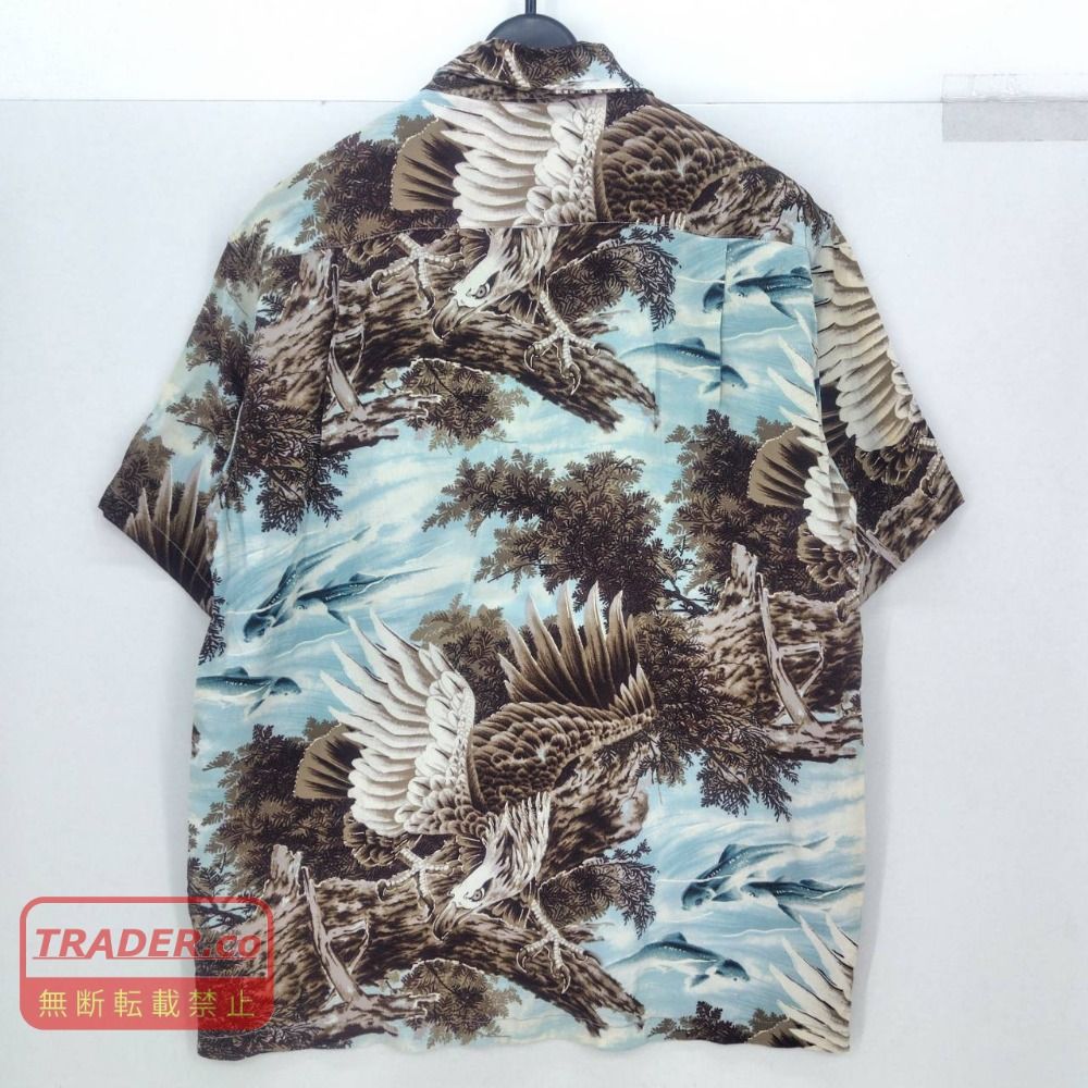 05w21553 サンサーフ SUN SURF アロハシャツ EAGLE & SWEET FISH M メンズ 半袖シャツ レーヨン 【中古品】