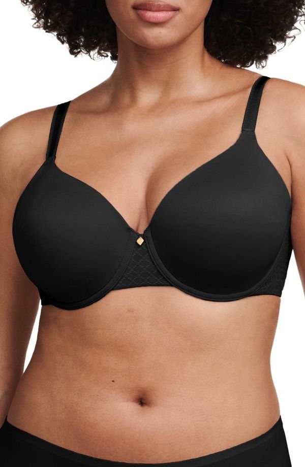 シャンテル レディース トップス Tシャツ Chantelle Lingerie Norah Chic Underwire TShirt Bra Black ブラック
