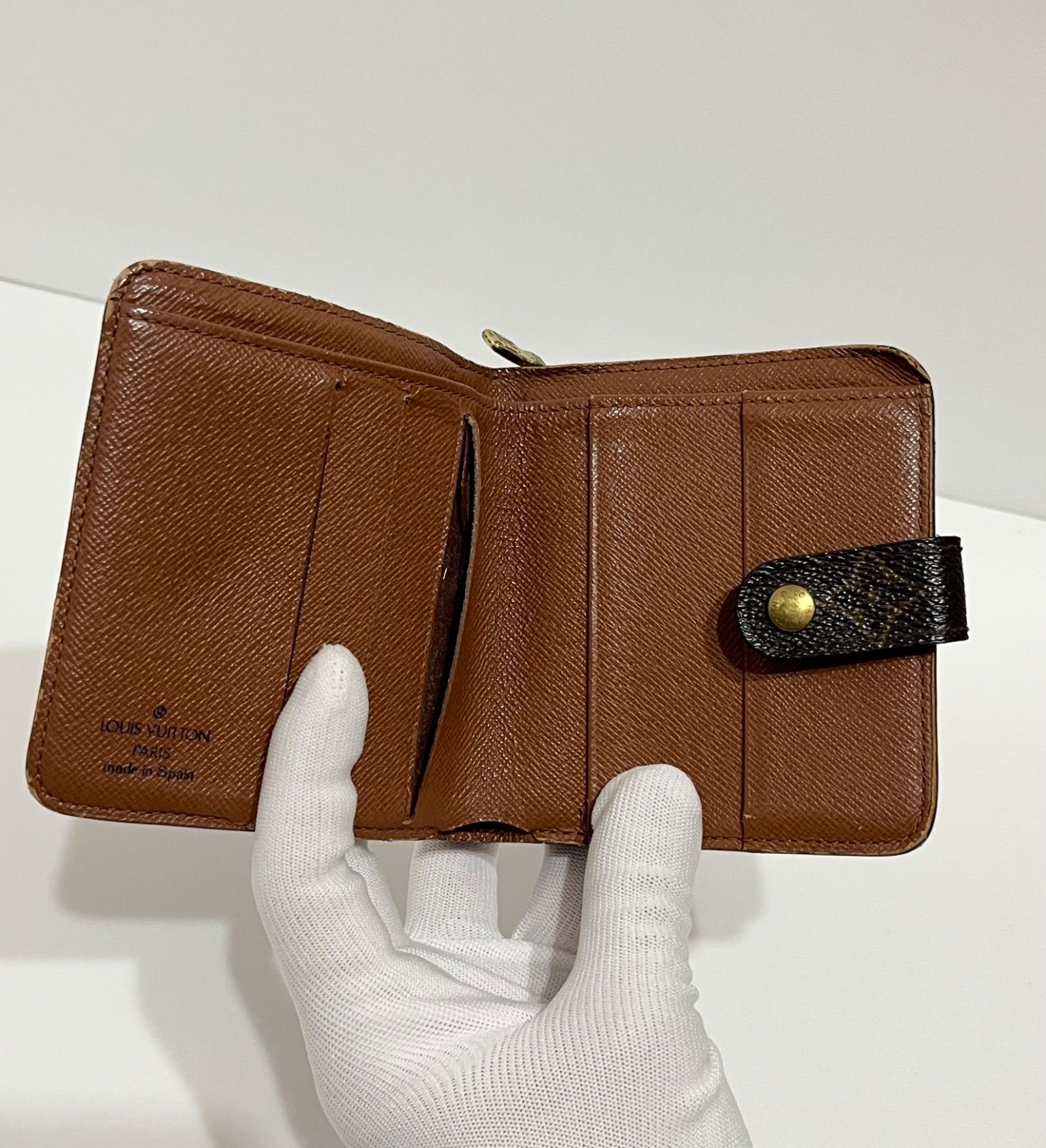 良品✨】LOUIS VUITTON 二つ折り 財布 コンパクトジップ モノグラム