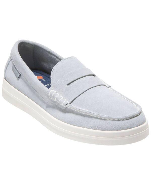 【送料無料】 コールハーン メンズ スリッポン・ローファー シューズ Mens Nantucket Drift Penny Loafers Ultimate Gray Suede