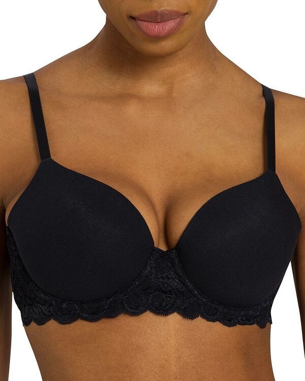 ハンロ レディース トップス Tシャツ Hanro Luxury Moments TShirt Bra Black ブラック