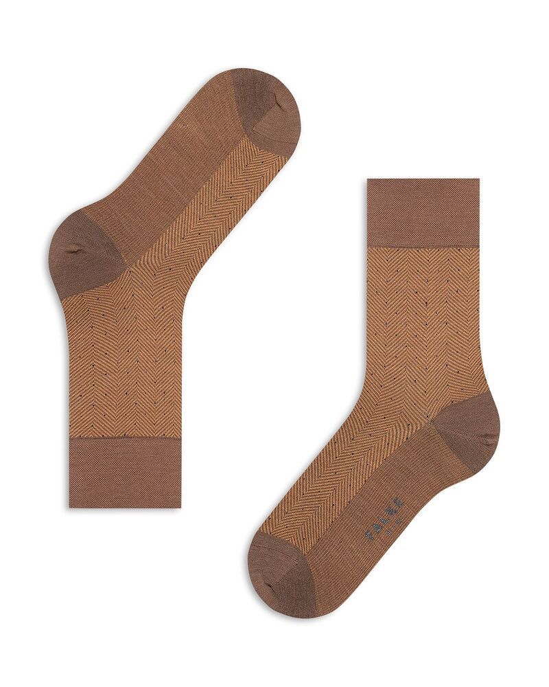 ファルケ メンズ アンダーウェア 靴下 Falke Sens Herringbone Socks Hazel