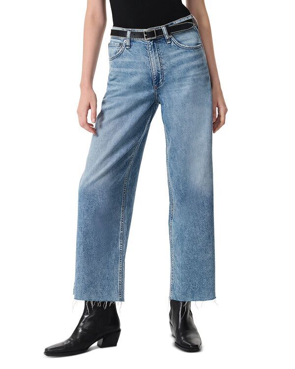 ラグアンドボーン レディース ボトムス デニムパンツ ワイドレッグ アンクル ジーンズ rag bone Featherweight Andi High Rise Wide Leg Ankle Jeans in Beacon