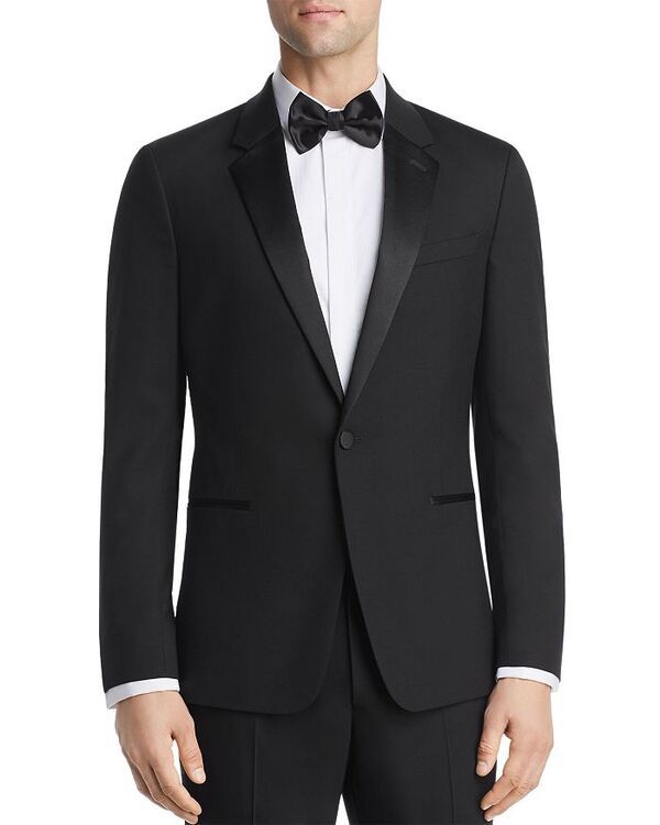 セオリー メンズ アウター ジャケット・ブルゾン スリムフィット ジャケット Theory Chambers Slim Fit Tuxedo Jacket Black ブラック